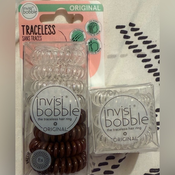 invisibobble Other - Invisibobble Traceless Hair Rings - Clear and Brown